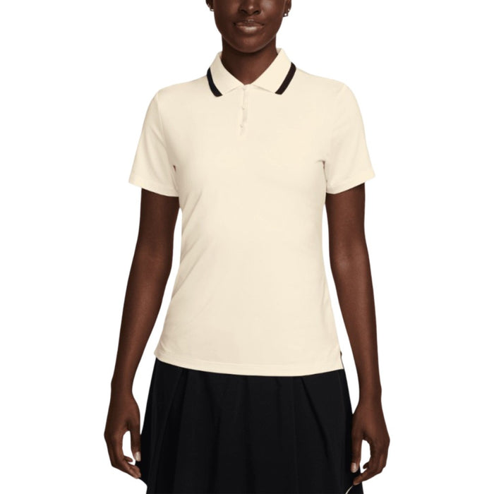 Nike Dri-FIT Tour Shortsleeve Golf Polo Pale Ivory/Black/Black - SU25 Women