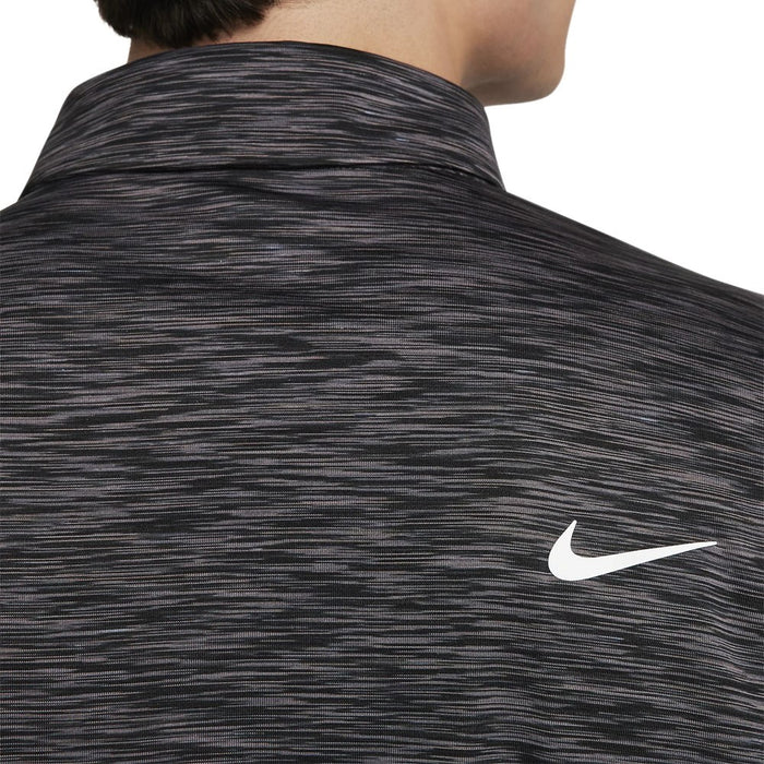 Nike Dri-FIT Tour Space Dye Golf Polo Black/Iron Gray/White - 23 Men