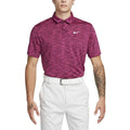 Nike Dri-FIT Tour Space Dye Golf Polo Bordeaux/Fireberry/White - 23 Men