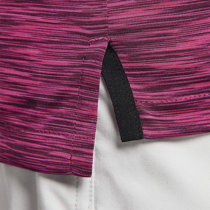 Nike Dri-FIT Tour Space Dye Golf Polo Bordeaux/Fireberry/White - 23 Men