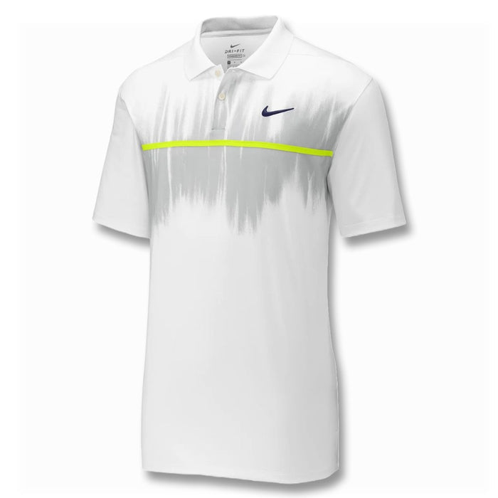 Nike Dri-FIT Vapor Fog Print Golf Polo White/Sky Gray - FW20 Men