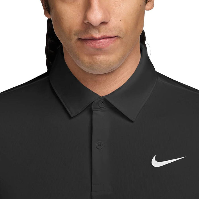 Nike Dri-FIT Velocity Longsleeve Solid Golf Polo Black/White - FA26 Men