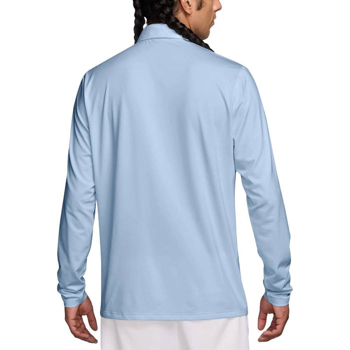 Nike Dri-FIT Velocity Longsleeve Solid Golf Polo Hydrogen Blue/Black - SP26 Men