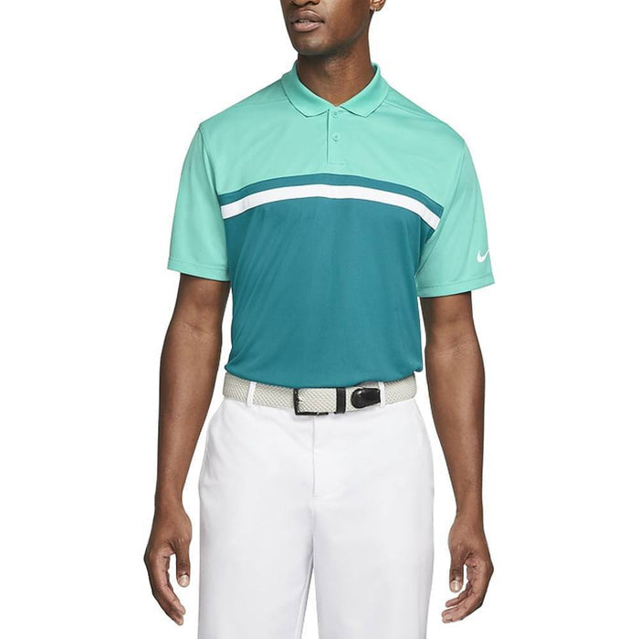 Nike Dri-FIT Victory Color-Blocked OLC Golf Polo Washed Teal/Bright Spruce - SS22