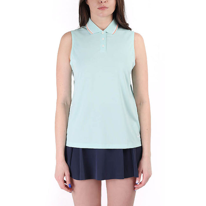 Nike Dri Fit Victory Golf Polo Light Dew/Bright Mango/White - SS20 Women