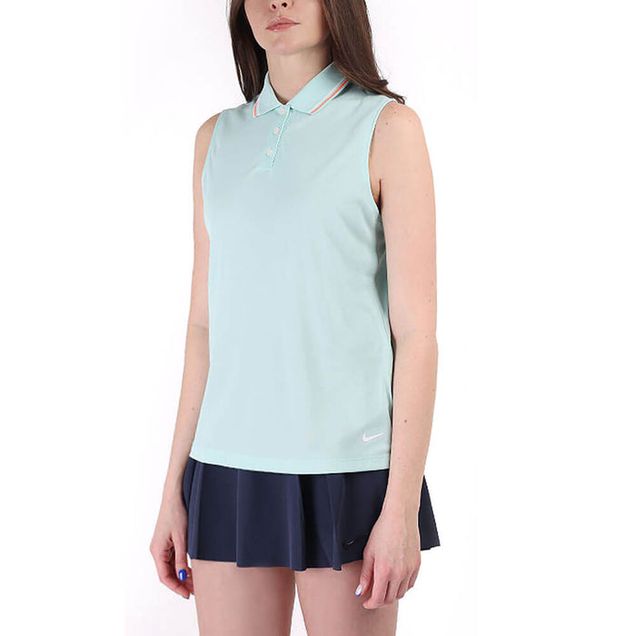 Nike Dri Fit Victory Golf Polo Light Dew/Bright Mango/White - SS20 Women