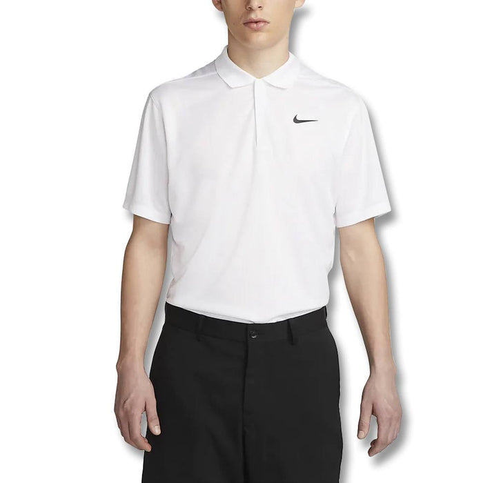 Nike Dri-FIT Victory+ Jacquard Golf Polo White/Black - 23 Men