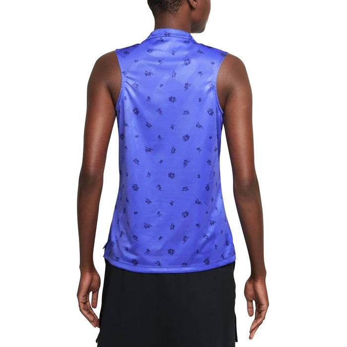 Nike Dri-FIT Victory Printed Golf Polo Sapphire/Dark Purple Dust - SS21 Women