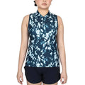 Nike Dri-FIT Victory Printed Sleeveless Golf Polo Armory Navy/White - FW25 Women