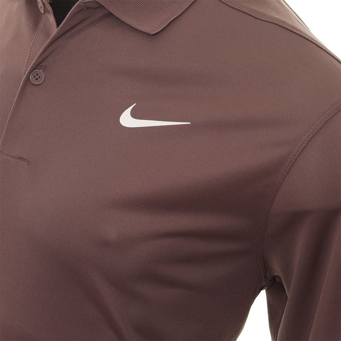Nike Dri-FIT Victory Solid Golf Polo Plum Eclipse/White - SS23 Men