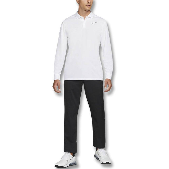 Nike Dri-FIT Victory Solid Golf Polo White/Black - FA24 Men