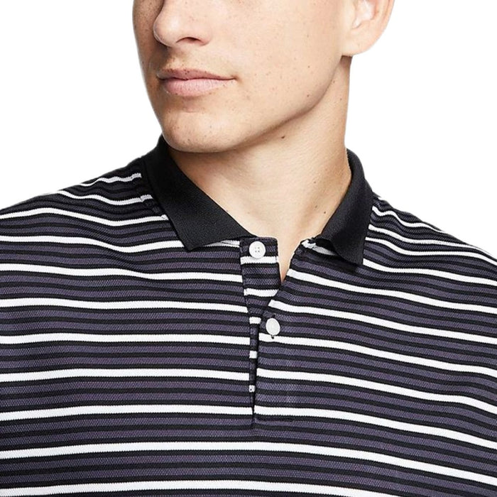 Nike Dri-FIT Victory Striped Golf Polo Black/Gridiron - FW20 Men