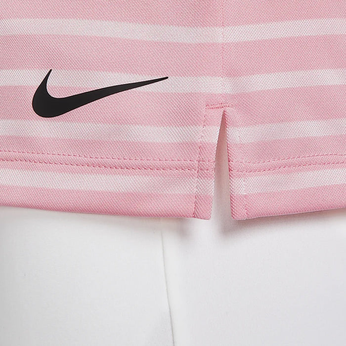 Nike Dri-FIT Victory Striped Golf Polo Med Soft Pink/Black - SS23 Women