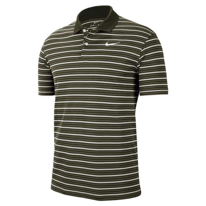 Nike Dri-FIT Victory Striped Golf Polo Medium Olive/Black - FW20