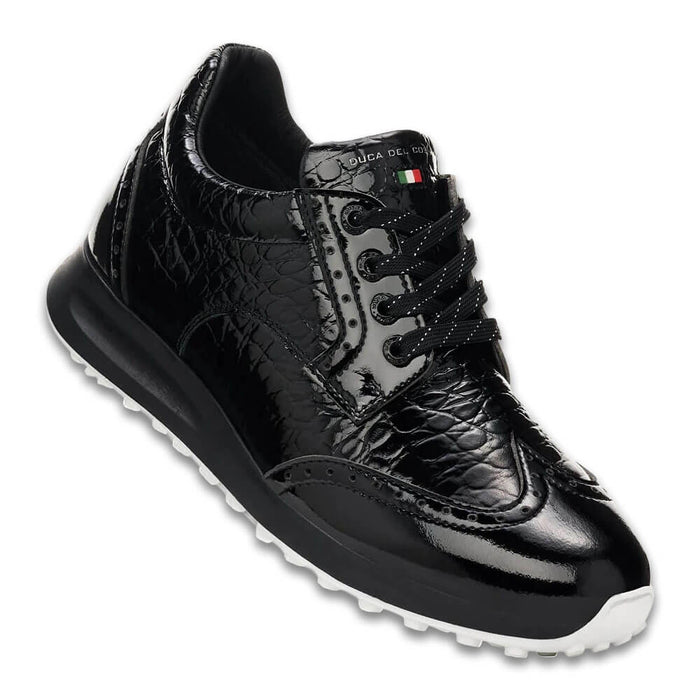 Duca Del Cosma Golf Bellezza 2 Spikeless Golf Shoes Black/Croco - SS26 Women