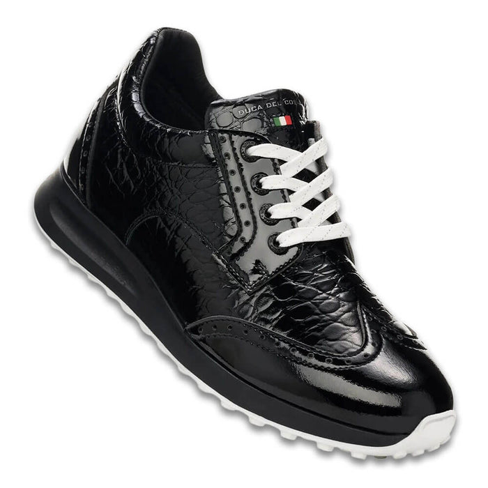 Duca Del Cosma Golf Bellezza 2 Spikeless Golf Shoes Black/Croco - SS26 Women