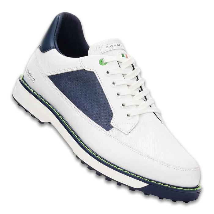 Duca Del Cosma Golf Davinci Leggero Spikeless Golf Shoes White/Navy - SS26 Men