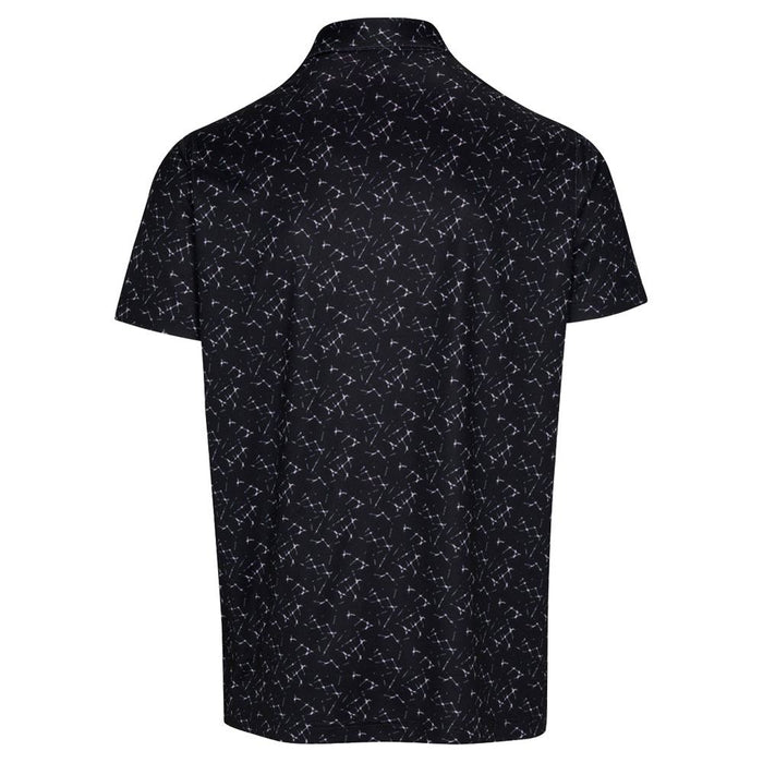 Dunning Golf Hertford Jersey Performance Golf Polo Black/Pink Salt - 23 Men