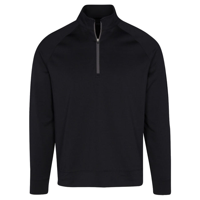 Dunning Golf Player Jersey Performance Quarter Zip Golf Pullover Black - 23 Men