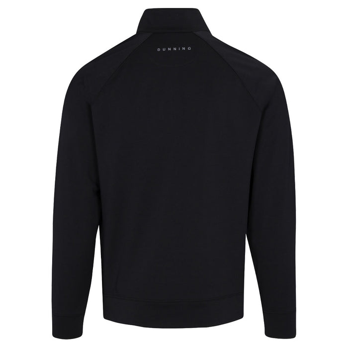 Dunning Golf Player Jersey Performance Quarter Zip Golf Pullover Black - 23 Men
