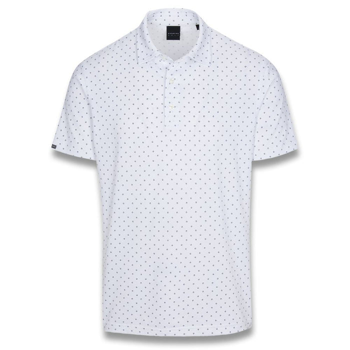 Dunning Golf Signature D Jersey Performance Golf Polo White - 23 Men