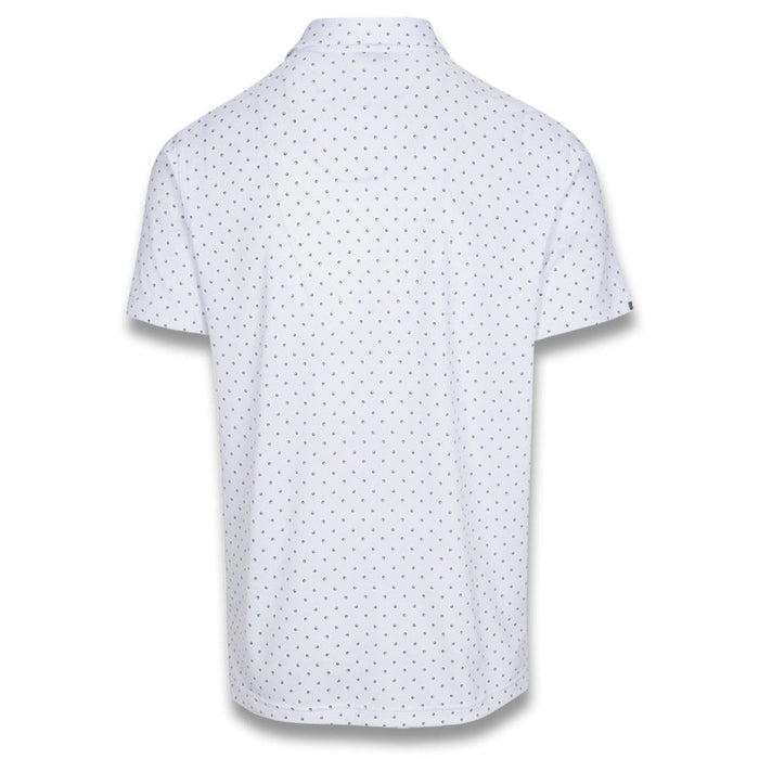 Dunning Golf Signature D Jersey Performance Golf Polo White - 23 Men