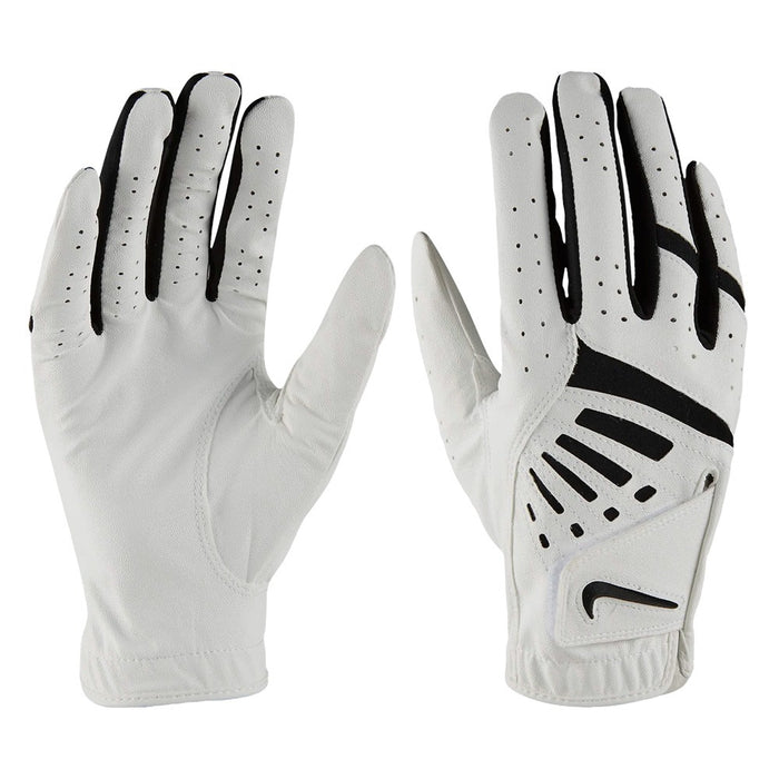 Nike Dura Feel 9 Golf Glove Pearl White/Black/Black - 20 Boys
