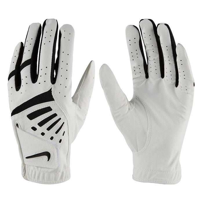 Nike Dura Feel 9 Golf Glove Pearl White/Black/Black - 20 Boys