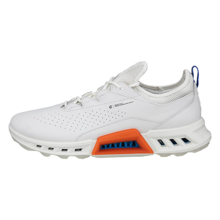 ECCO BIOM C4 Spikeless Golf Shoes White/Mazarine Blue - SS24 Men