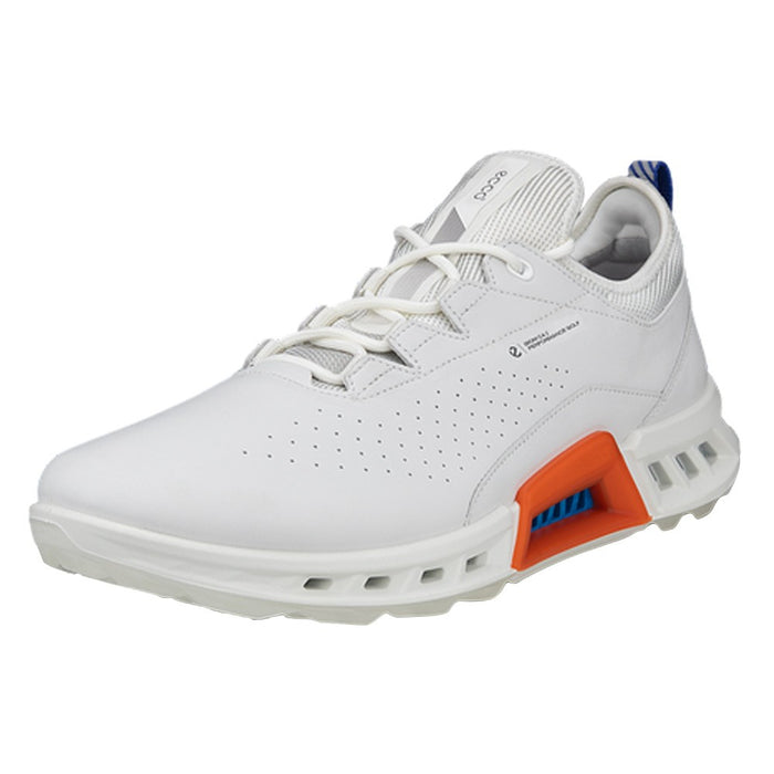 ECCO BIOM C4 Spikeless Golf Shoes White/Mazarine Blue - SS24 Men