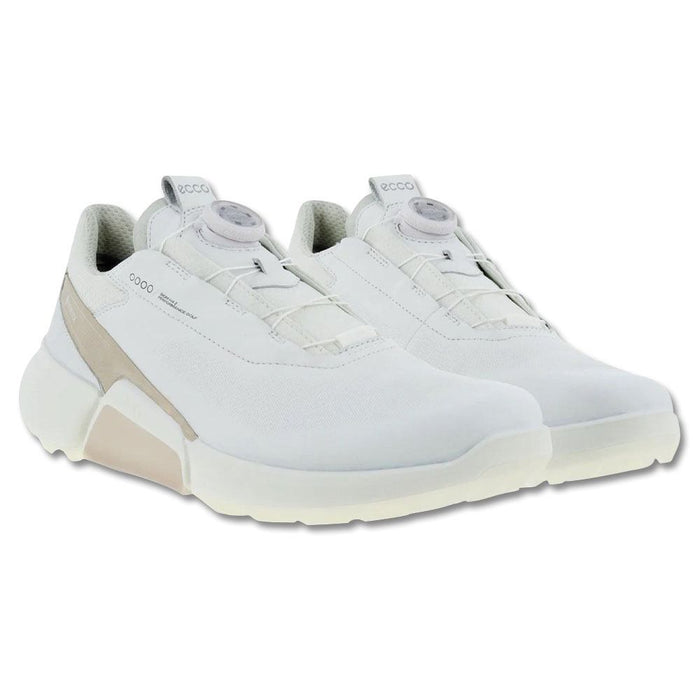 ECCO BIOM H4 BOA Spikeless Golf Shoes White/Gravel - SS23 Men
