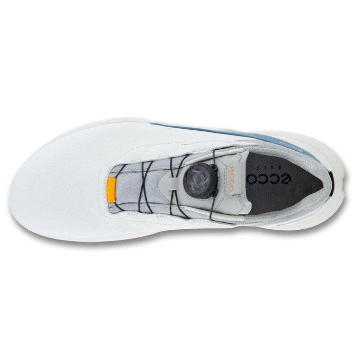 ECCO BIOM H4 BOA Spikeless Golf Shoes White/Retro Blue - SS23 Men