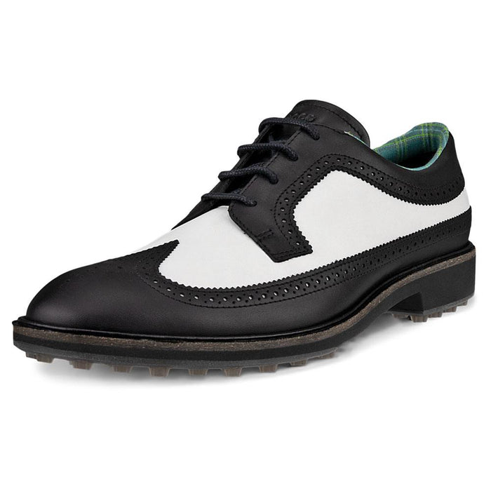 ECCO Classic Hybrid - Kiltie Version Spikeless Golf Shoes Black/White - FW24 Men