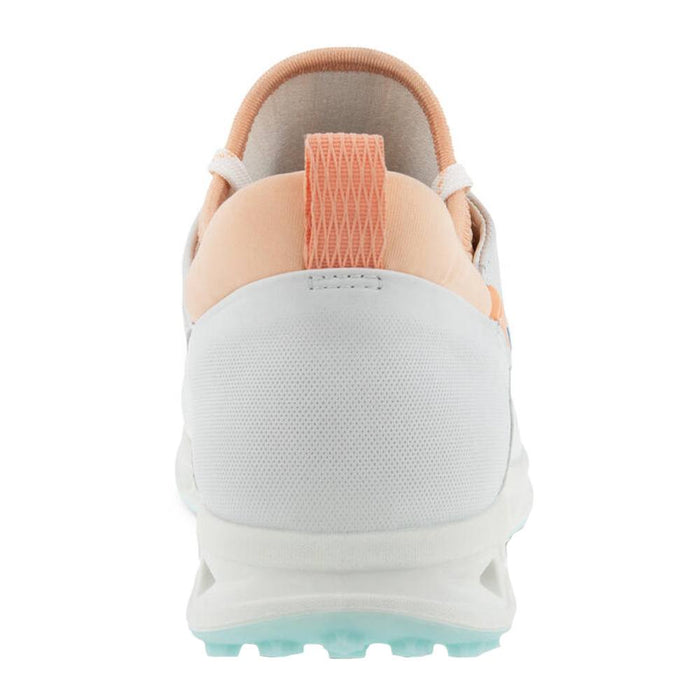 ECCO Cool Pro Spikeless Golf Shoes White/Peach Nectar - SS22 Women