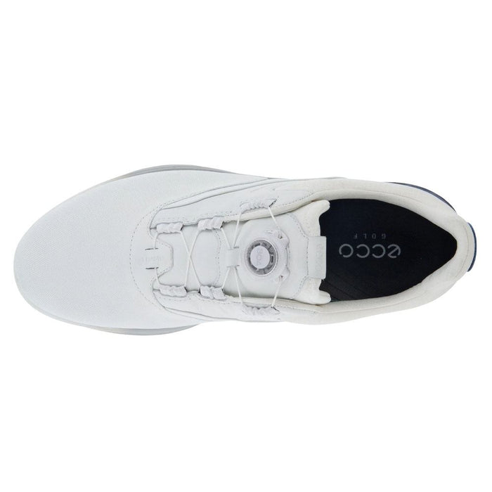 ECCO S-Three GTX BOA Spikeless Golf Shoes White/Blue Depths/Bright White - SS23 Men