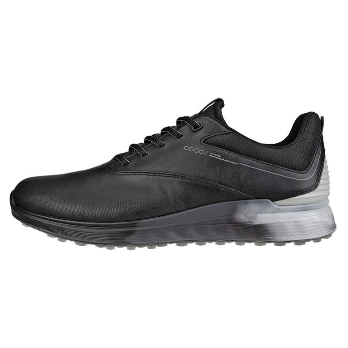 ECCO S-Three GTX Spikeless Golf Shoes Black/Concrete/Black - SS23 Men