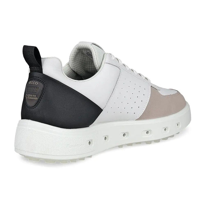 ECCO Street 720 Spikeless Golf Shoes White/Black/Gravel - SS24 Men