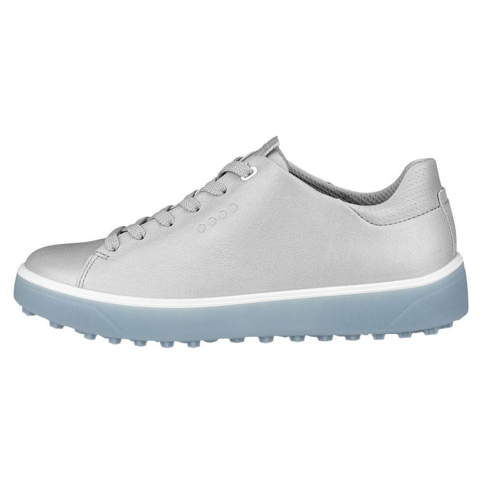 ECCO Tray Laced Spikeless Golf Shoes Silver/Arona - FW22 Women
