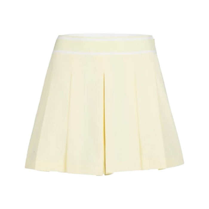 Fairliar Banded Pleats Golf Skirt Yellow - SS26 Women