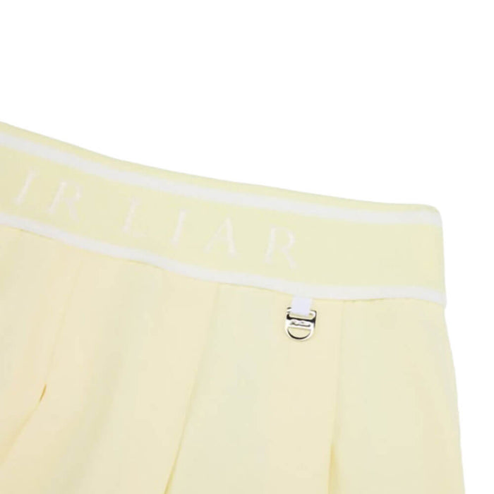 Fairliar Banded Pleats Golf Skirt Yellow - SS26 Women