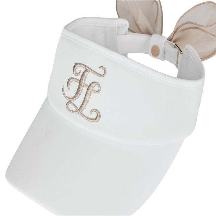 Fairliar Color Organza Golf Visor Beige - SS26 Women