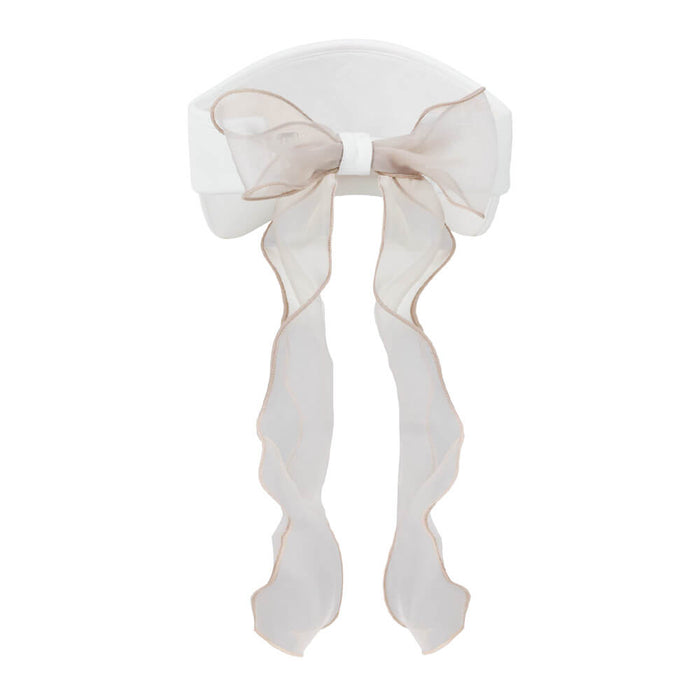 Fairliar Color Organza Golf Visor Beige - SS26 Women