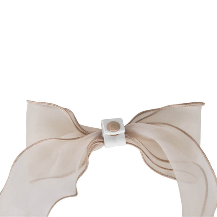 Fairliar Color Organza Golf Visor Beige - SS26 Women
