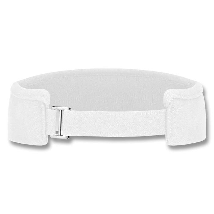 Fairliar Crystal Scrunch Wide Golf Visor Ivory - SS25 Women
