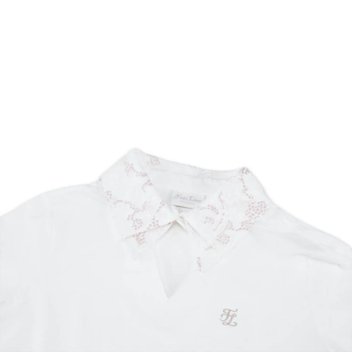 Fairliar Flower Lace Golf T-Shirt White - SS26 Women