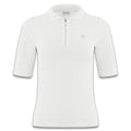 Fairliar Front Ruffle Collar Knit Golf Pullover White - FW24 Women
