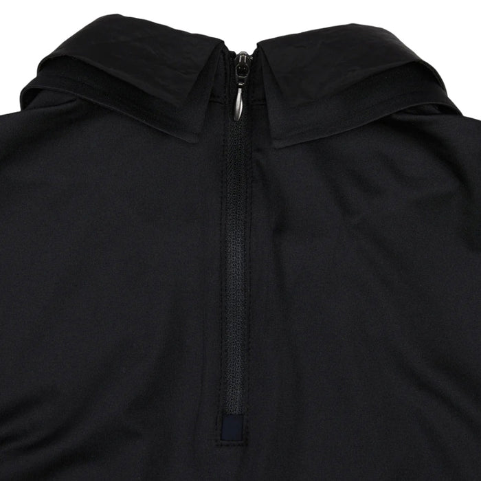 Fairliar Front Shirring Sleeveless Golf Polo Black - SS25 Women