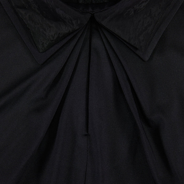 Fairliar Front Shirring Sleeveless Golf Polo Black - SS25 Women