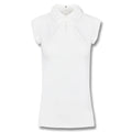 Fairliar Front Shirring Sleeveless Golf Polo White - SS25 Women