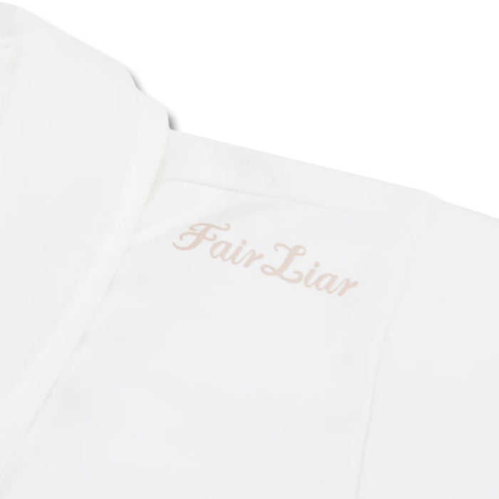 Fairliar Front Shirring Sleeveless Golf Polo White - SS25 Women